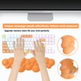 thumbnail image 5 of Gaming Keyboard Wrist Rest Pad,Ergonomic Memory Foam,Easy Typing Pain Relief for PC/Laptop-Orange, 5 of 7