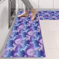 thumbnail image 2 of Kitchen Rugs Sets Of 2,Purple Cartoon Pegasus Moon Pattern Anti Fatigue Kitchen Mat Rugs Non Slip Washable,Decorative Kitchen Floor Mats for Kitchen,Sink,Laundry,17"X47", 2 of 5