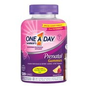 One A Day Womenâ€™s Prenatal Multivitamin Gummies, Supplement for Before and During Pregnancy, Including Vitamins A, C, D, E, B6, B12, and Folic Acid, 120