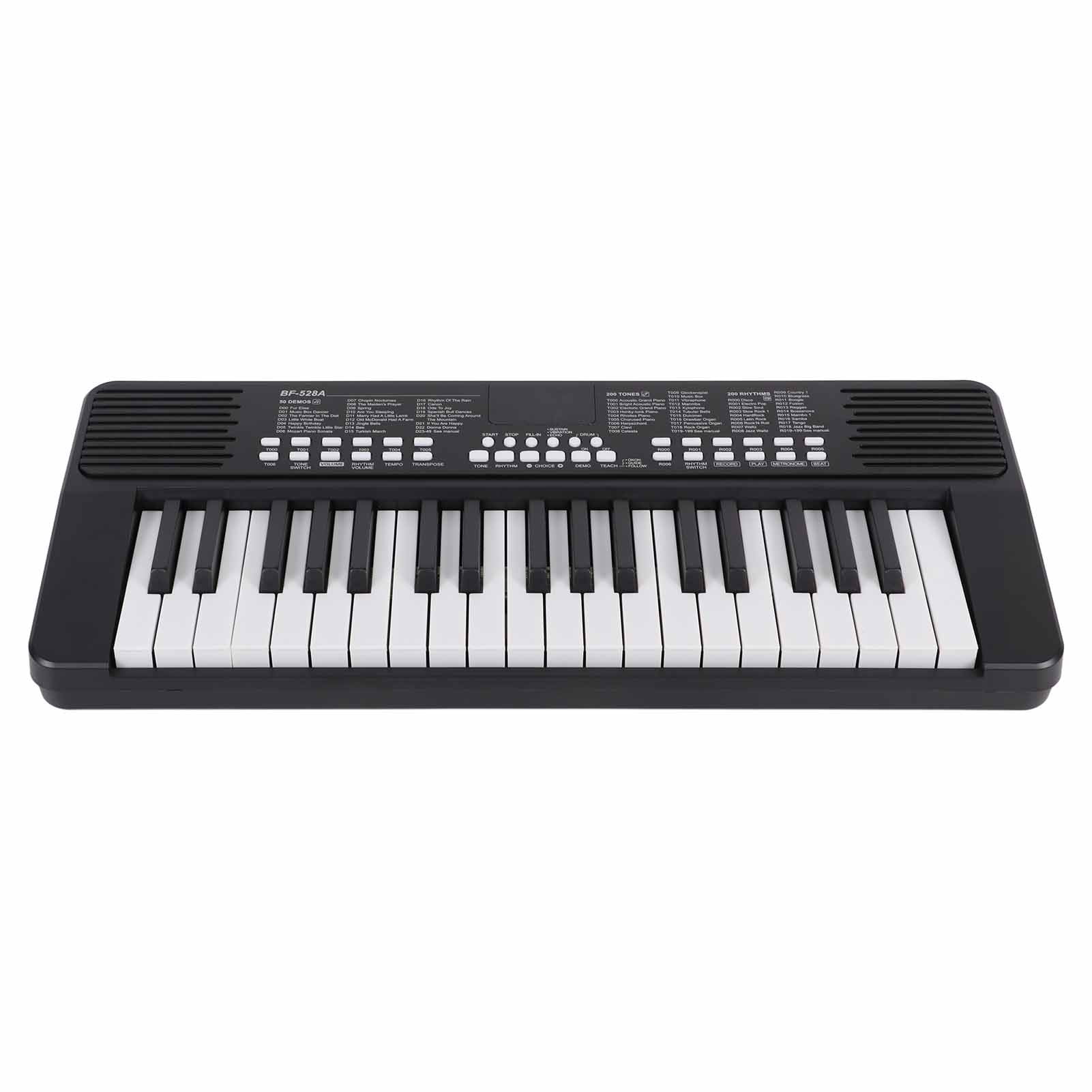 37 Key Portable Electronic Keyboard Rechargeable Piano with Headphone Jack Education Instrument
