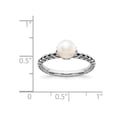 thumbnail image 2 of White Freshwater Cultured Pearl Ring in Sterling Silver, 2 of 5