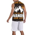 thumbnail image 5 of Rocae Not All Who Wander Are Lost4 for Men's Basketball Jersey Lightweight and Breathable Athletic Tank Top,Quick-Drying Sports Jersey Small, 5 of 9