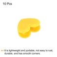 thumbnail image 3 of Uxcell Paper and Bag Clips,10Pack Heart Shape Clamps Snacks Bag Clips,Yellow, 3 of 5