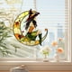 thumbnail image 3 of Halloween Magical Crescentmoon Witch LightCatcher Acrylic Glittering Hanging Decor, 3 of 5