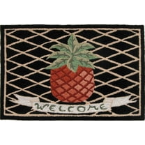 Pineapple Welcome Jellybean Accent Washable Rug 20" x 30" JB-VW002