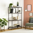 thumbnail image 2 of Seville Classics HOME 4-Tier Steel Wire Shelving with Wheels, 36" W x 14" D x 56.5" H, Rich Brown, 2 of 4