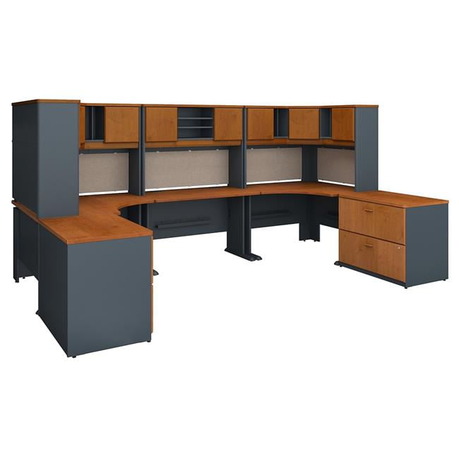 Bush Business Furniture SRA069NCSU Series A 2 Person Workstation with