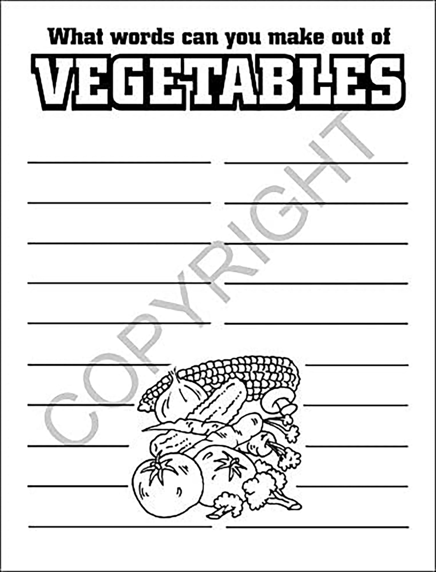 25 Pack - Let's Practice Good Nutrition Kid's Coloring & Activity Books