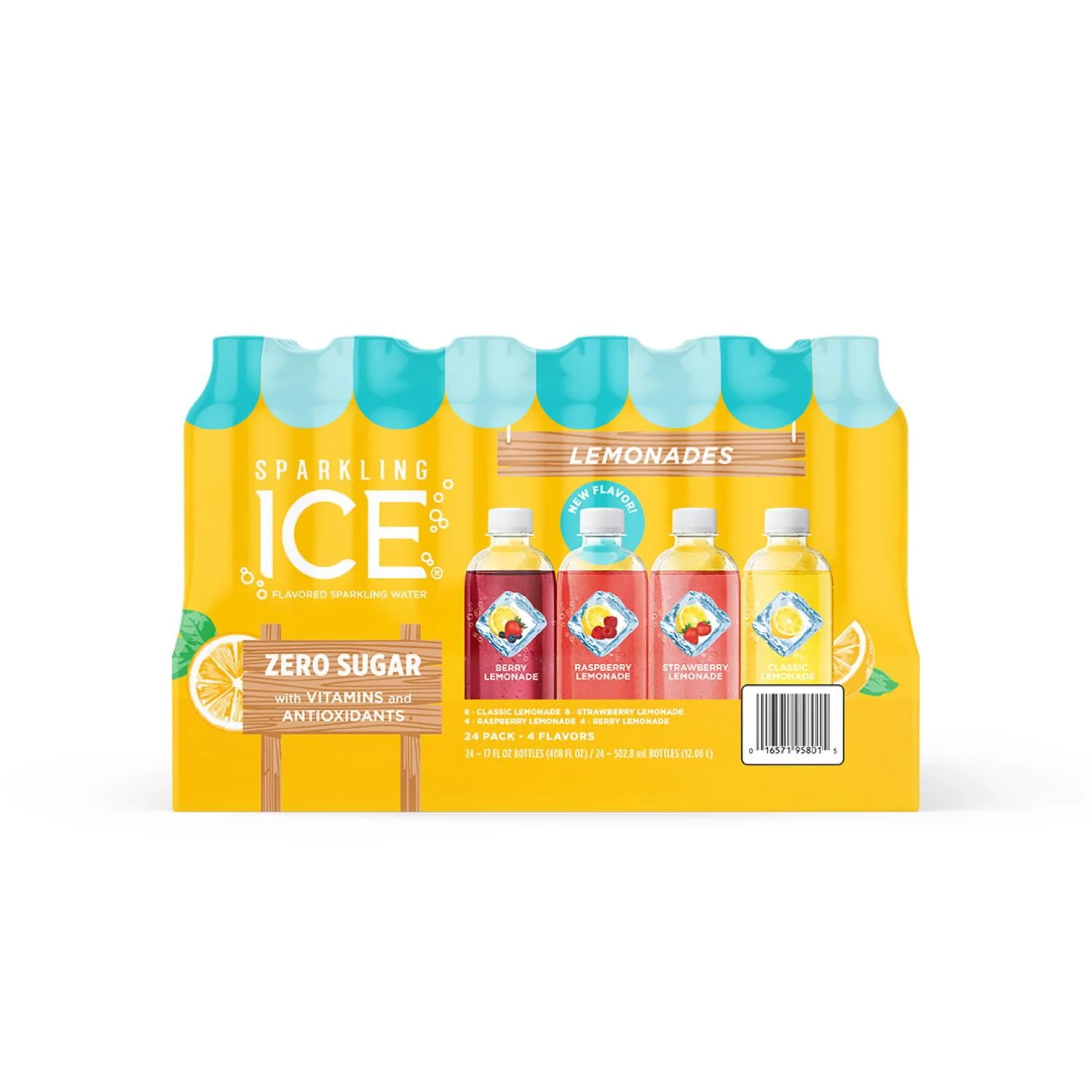 Sparkling Ice Lemonade Variety Pack, 17 Fluid Ounce (Pack of 24)