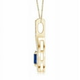 thumbnail image 2 of ANGARA Natural 1 ct Blue Sapphire Drop Pendant with Diamonds in 14K Yellow Gold for Women (Size-6mm) | September Birthstone, Anniversary, Jewelry Gift for Women | Natural Blue Sapphire Necklace, 2 of 8
