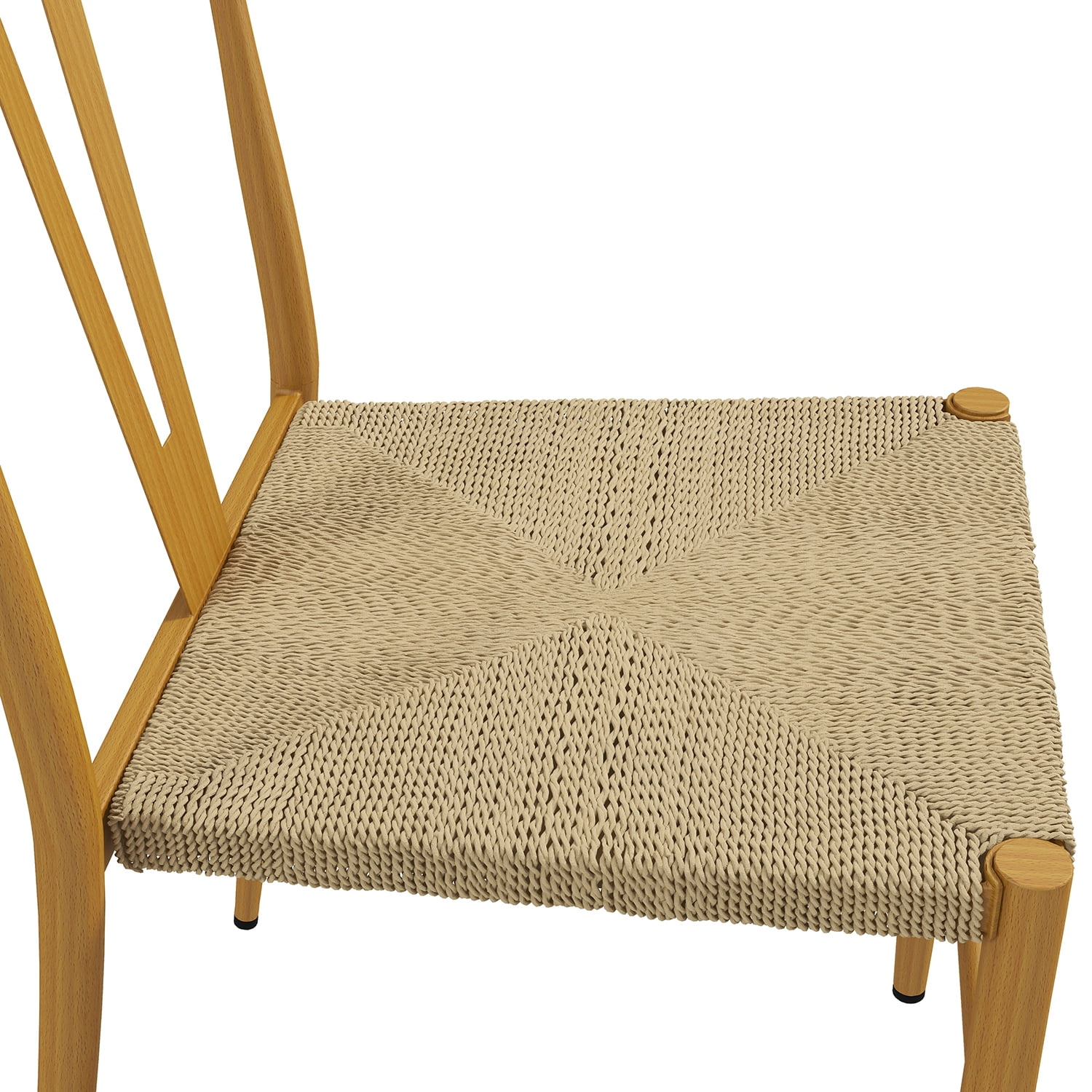 Resenkos Modern Farmhouse Wood Dining Chair with Oak Finish, 2-Pcs Set Natural Resenkos Modern Farmhouse Wood Dining Chair with Oak Finish, 2-Pcs Set Natural