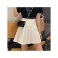 thumbnail image 3 of Women Girls Student College Style Basic Versatile Pleated Skirt, 3 of 4