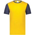 thumbnail image 4 of Augusta Sportswear Men's Gameday Vintage Ringer Tee, Gold Heather/Navy Heather, 3X-Large, 4 of 6
