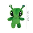 thumbnail image 3 of Green Alien Plush Toy –5.9 Inch Collectible Alien Plushie for Animation Fans and Doll Toys Fans – Durable Soft Alien Creature Stuffed Animal Dolls, 3 of 5