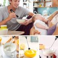 thumbnail image 2 of Milk Frother Handheld Milk Frother USB Rechargeable Coffee Machine 3-speed Mini Milk Froth Drink Mixer, 2 of 7