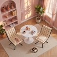 thumbnail image 3 of Set of 2 Modern Velvet Dining Chairs, Puffy Bubble Backrest Accent Chairs, 3 of 10