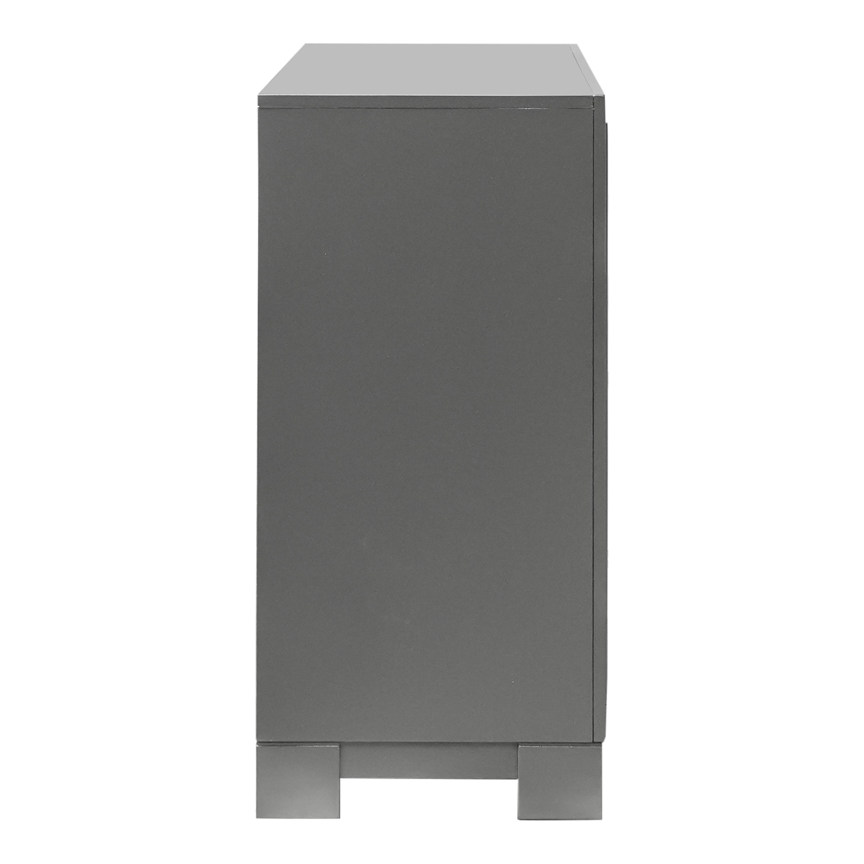 Furniture of America Willow Wood 6-Drawer Dresser, Metallic Gray