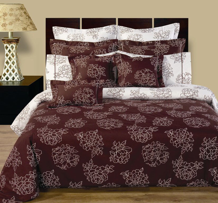100% Egyptian Cotton Reversible Printed Duvet Cover Sets/Bedding Sets Double