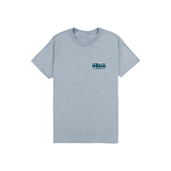 O'Neill Mens Standard fit tee shirt Rinsed Light indigo L