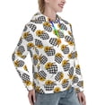 thumbnail image 6 of Honeii plaid Pumpkin Daisy Pattern Womens Oversized Hoodies Long Sleeve Sweatshirts Pullover Fall Outfits with Pocket-X-Large, 6 of 7