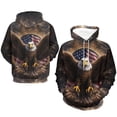 thumbnail image 4 of LAOLIUSN Funny American Flag Eagle Hoodie USA Bald Eagle Graphic Sweatshirt S-4XL, 4 of 7