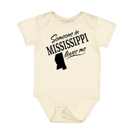 

Inktastic Someone in Mississippi Loves Me Gift Baby Boy or Baby Girl Bodysuit