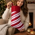 thumbnail image 4 of Christmas Stockings, Classic Holiday Xmas Stocking with Hanging Loop, Gift Bag for Fireplace Mantel, Tree and Family Holiday Decor, 4 of 6