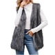 thumbnail image 2 of Puntoco Chaqueta larga de invierno con cuello en V para mujer, cálida, de pelo sintético Puntoco Puntoco-7066, 2 of 8