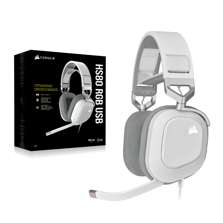 ヘッドホン HS80 CORSAIR Corsair HS80 RGB Wired Premium Gaming Headset with Dolby 7.1