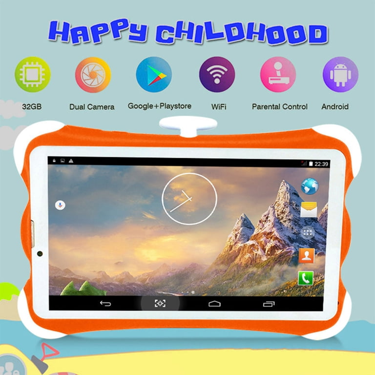 7 Inch Kids Tablet with SIM Card Slot, Android 7.1, 1GB+8GB, 32GB