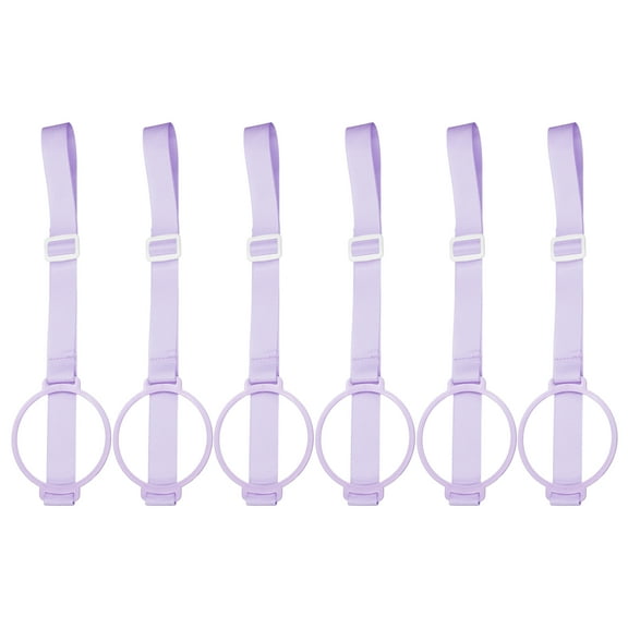 6 Pcs Water Bottle Holder Lanyard, Crossbody Water Bottle Sling Strap with Ring for Carrying Bottles Holder Shoulder for Outdoor Hiking Camping, Purple