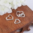 thumbnail image 6 of Lancharmed Silver Plated Earrings for Womens,Love Heart Earring 50Th Birthday Gifts for Her, 6 of 7