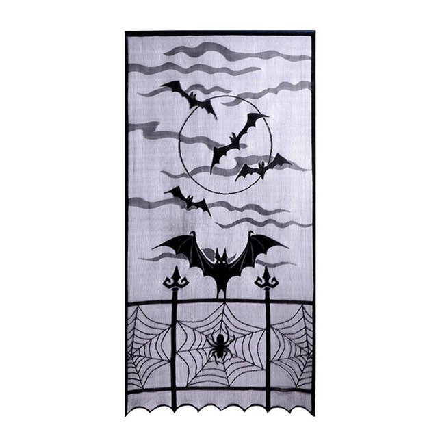 Cortina de la puerta NET Decoración de Halloween Puerta de malla de malla Ventilación Antiinsect Anti Flying Bugs Jooan Modelo