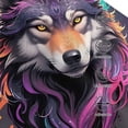 thumbnail image 3 of Balery Colorful Wolf Head A Gorra de béisbol de tamaño ajustable para correr, entrenar y actividades al aire libre. Gorra de papá para todas las estaciones., 3 of 6