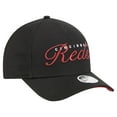 thumbnail image 3 of Women's New Era Black Cincinnati Reds Metallic A-Frame 9FORTY Adjustable Hat, 3 of 5