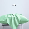 thumbnail image 4 of [Pillowcase]-Ultra Soft Brushed Microfiber Pillowcases Set, Cozy Machine Washable Bed Pillow Cases, Queen Size, Sea Green, 4 Piece, 4 of 5