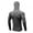 Gray, variant on IROINNID Men's Long Sleeve Zip Up Mid-Length Hoodie Jacket Solid Color Leisure Fall/winter Fitness Hoodie Quick-drying Sports Jacket