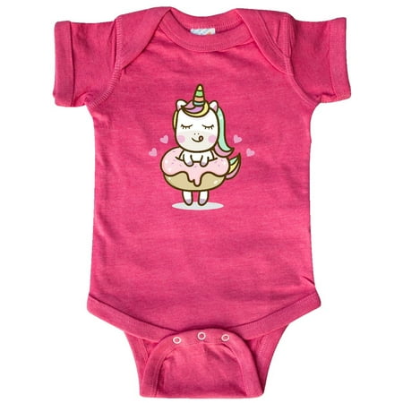 

Inktastic Unicorn Doughnut Gift Baby Girl Bodysuit