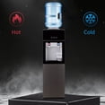 thumbnail image 5 of WSYW Top Loading Water Cooler Dispenser - Hot & Room Temperature Water, Removable Drip Tray & Storage Cabinet, Holds 3 or 5 Gallon Bottles Gray, 5 of 7