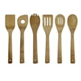 thumbnail image 3 of Bamboo Cooking Utensils Set, Kitchen Cooking Utensils Set, 12 in Length, Nonstick Cookware Compatible, Slotted Spoons for Cooking, Cooking Spatula, Storage Holder, Natural Finish,, 3 of 7