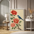 thumbnail image 2 of Framed Canvas Print Vintage Bird Wall Art Chinese Style Decorative for Living Room Bedroom - 16"x24" WHITE, 2 of 8