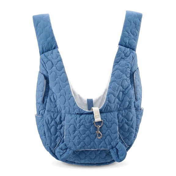 Hands-Free Sling Dog Carrier, Waterproof Outer with Cotton Lining, Breathable Carrier for Small-to-Medium Dogs up to 12 lbs