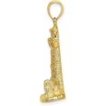 thumbnail image 2 of 14K Yellow Gold 2-D Assateague Island Lighthouse, Va Charm - 29.4mm, 2 of 6