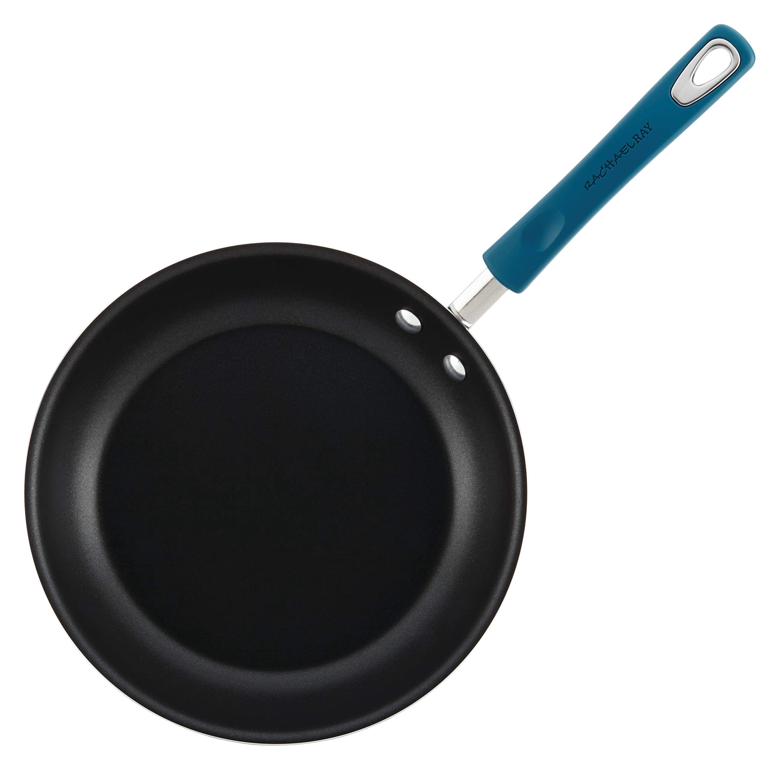 Rachael Ray Brights Nonstick Cookware Pots and Pans Set, 10 Piece, Marine Blue