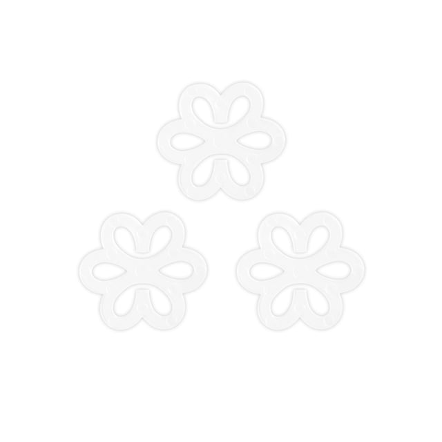 INSPIRE CHIC Bra Shoulder Strap Clips Buckles Bra Strap Anti-Slip Buckles Straps for Women Clear-Flower Shape