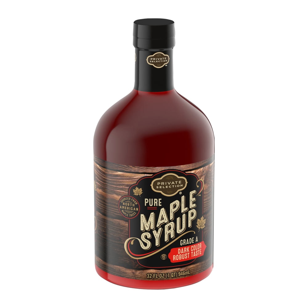 Private Selection 100% Pure Grade A Dark Color Maple Syrup 32 fl oz - 3 count