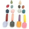 thumbnail image 2 of Stacking Toys, Wooden Blocks Hand Eye Coordination Colorful  For Home Or Anywhere, 2 of 8