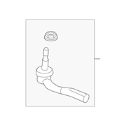 Genuine OE Volvo Outer Tie Rod - 31681048