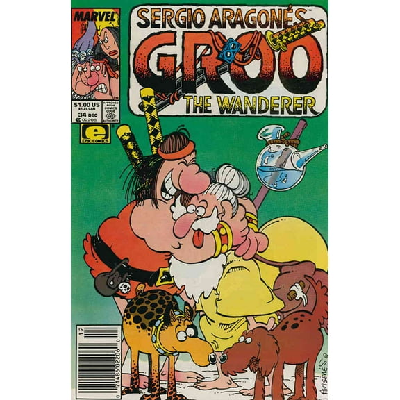 Groo the Wanderer #34 (Newsstand) VF ; Epic Comic Book
