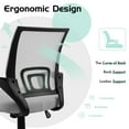 thumbnail image 7 of Furmax Mid Back Home Office Chair Mesh Desk Chair Ergonomic Swivel Task Chair with Lumbar Support, Gray, 7 of 7